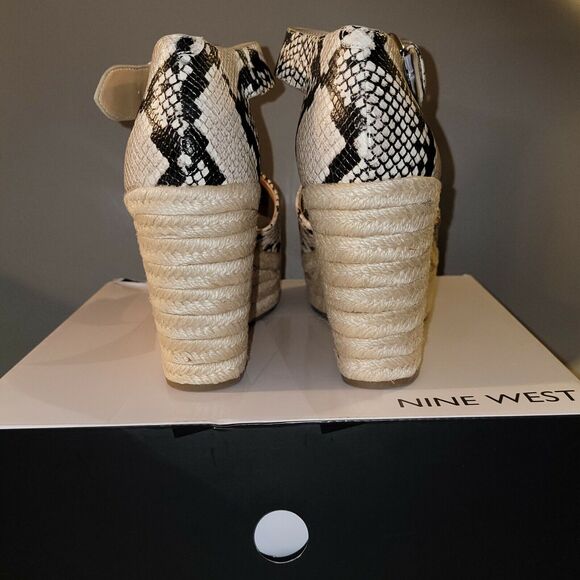 Nine West Adell 3 Women's Size 10M Snake Espadrille Sandals New with Box!!! - Picture 6 of 9